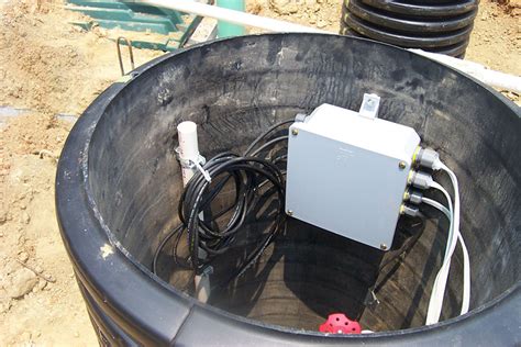 septic alarm junction box relocation|electrical septic box installation.